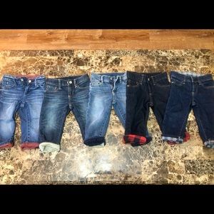 Gap jeans with cute interior pops of color